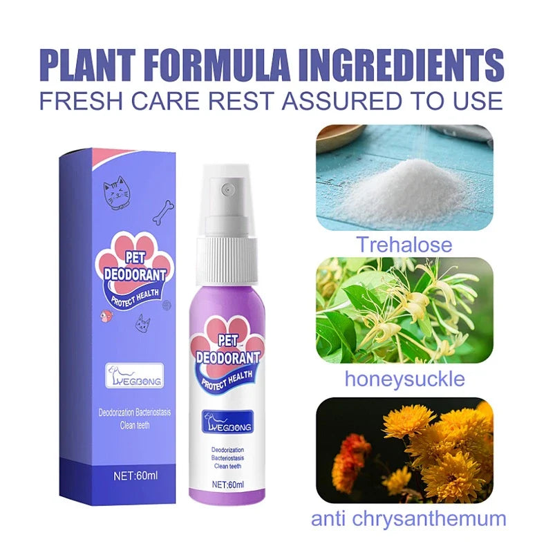 DogCatFri™ PetSpray: Husdjur Andedräkt Uppfräschare Spray