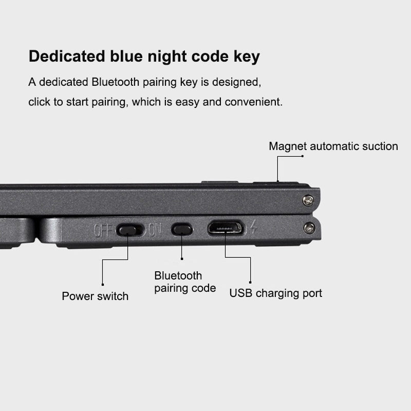 Vikbart Bluetooth-tangentbord