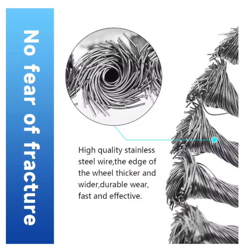 CutterHead: Kraftig Ståltråd Ogräs Skärare 20cm Borsthuvud Set