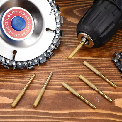 ChainsawSharpener 3+3 GRATIS: Professionellt Kedjesågs Slipnings Huvud Kit