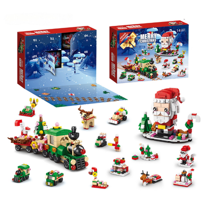 ChristmasBlocks: Jul Advent Kalender Bygg Klossar Set