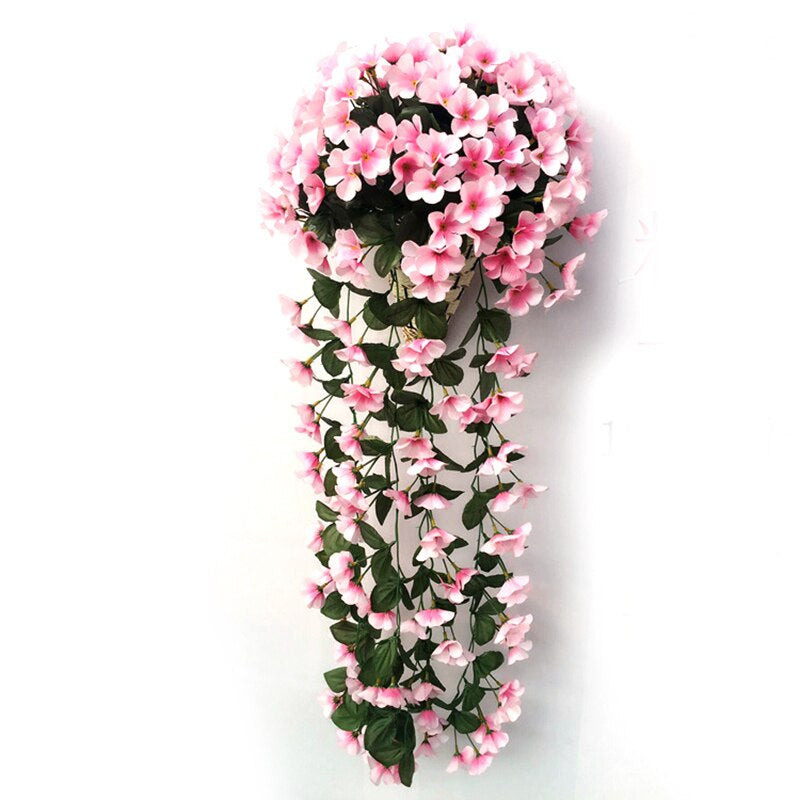 Konstgjord hängande blomma