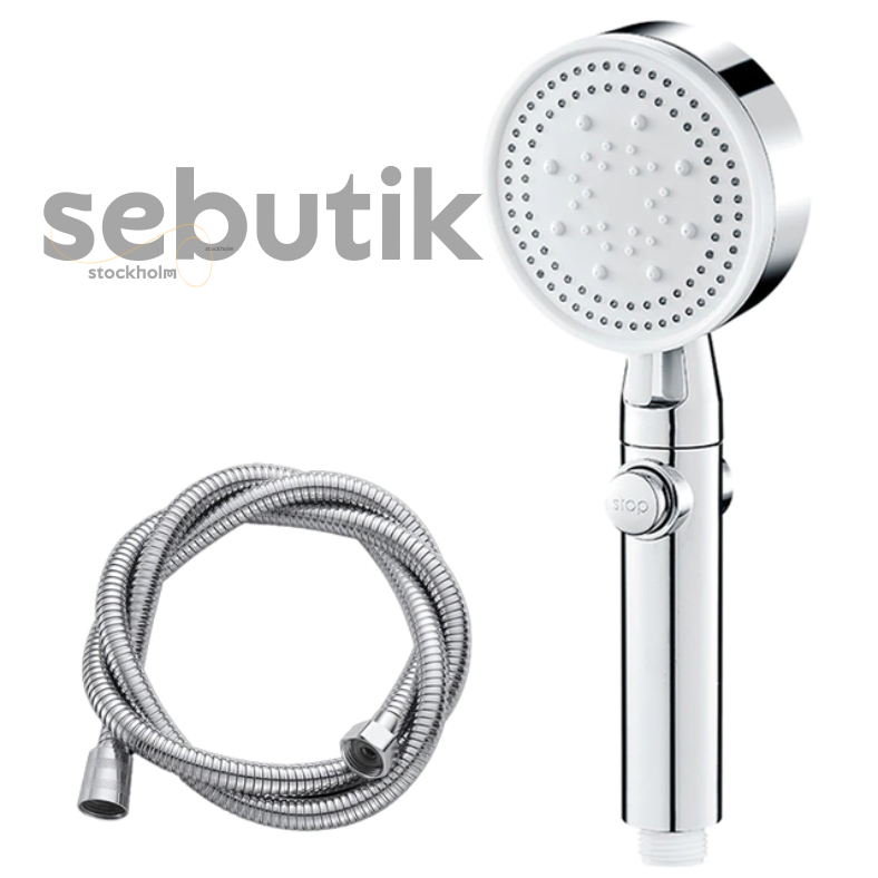 Borhe® PressureShower:  5 i 1 Högt Tryck Dusch Huvud