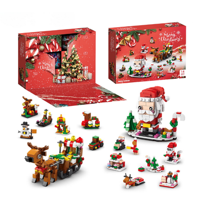 ChristmasBlocks: Jul Advent Kalender Bygg Klossar Set
