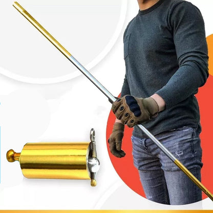 DefenseStick - Infällbar Teleskopisk Metall Försvars Stång