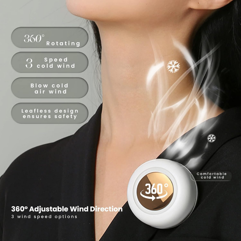 ClipFan - Mini Uppladdningsbar Nacka Och Midja Klipp Fläkt