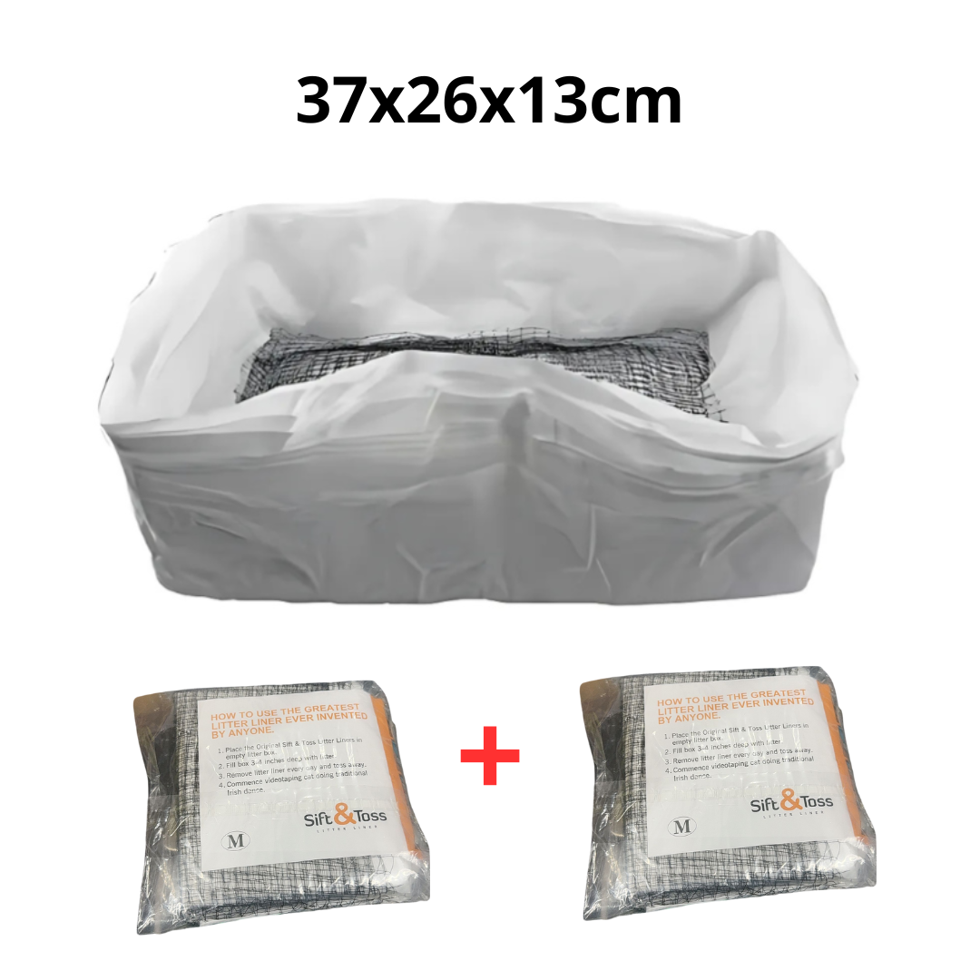 Catfri® WasteFilter 1+1 GRATIS: Återanvändbara Kattsands Liners För Avfall Borttagning