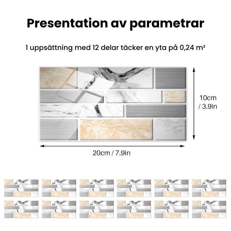 3D-Mosaikplattor
