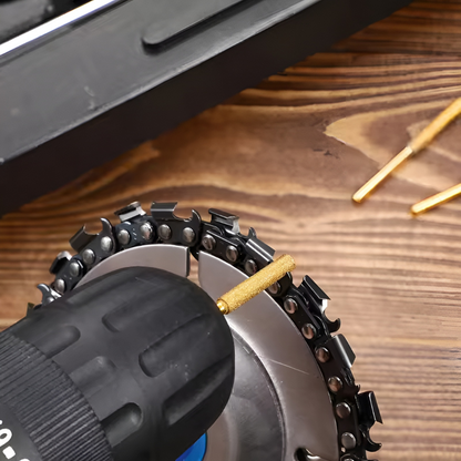 ChainsawSharpener 3+3 GRATIS: Professionellt Kedjesågs Slipnings Huvud Kit