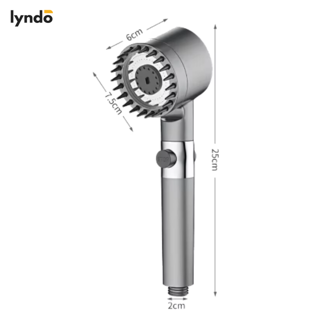 HYDROFORCE | KRAFTFULLT DUSCHHUVUD MED 3 INSTÄLLNINGAR