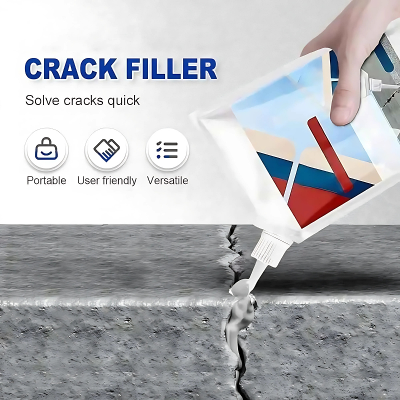 CrackFix 1+1 GRATIS - Tung Beläggning Betong Sprickreparation Lim