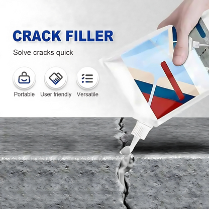 CrackFix 1+1 GRATIS - Tung Beläggning Betong Sprickreparation Lim