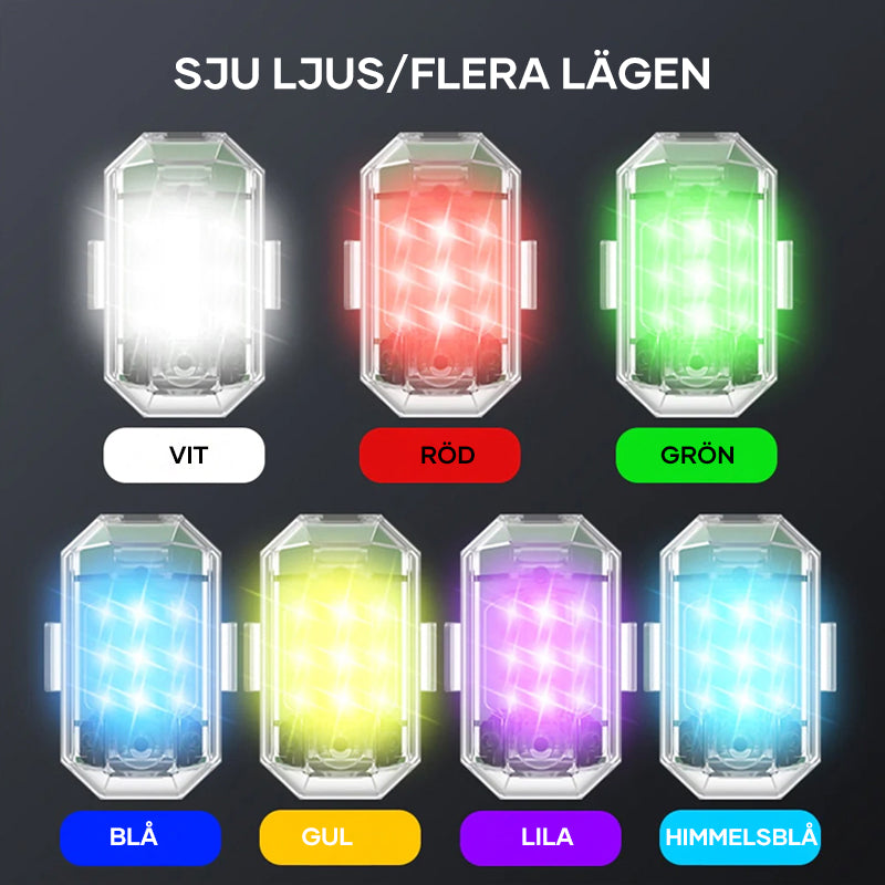 Trådlös LED-blixt (1+1 GRATIS!)