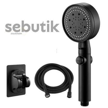 Borhe® PressureShower:  5 i 1 Högt Tryck Dusch Huvud