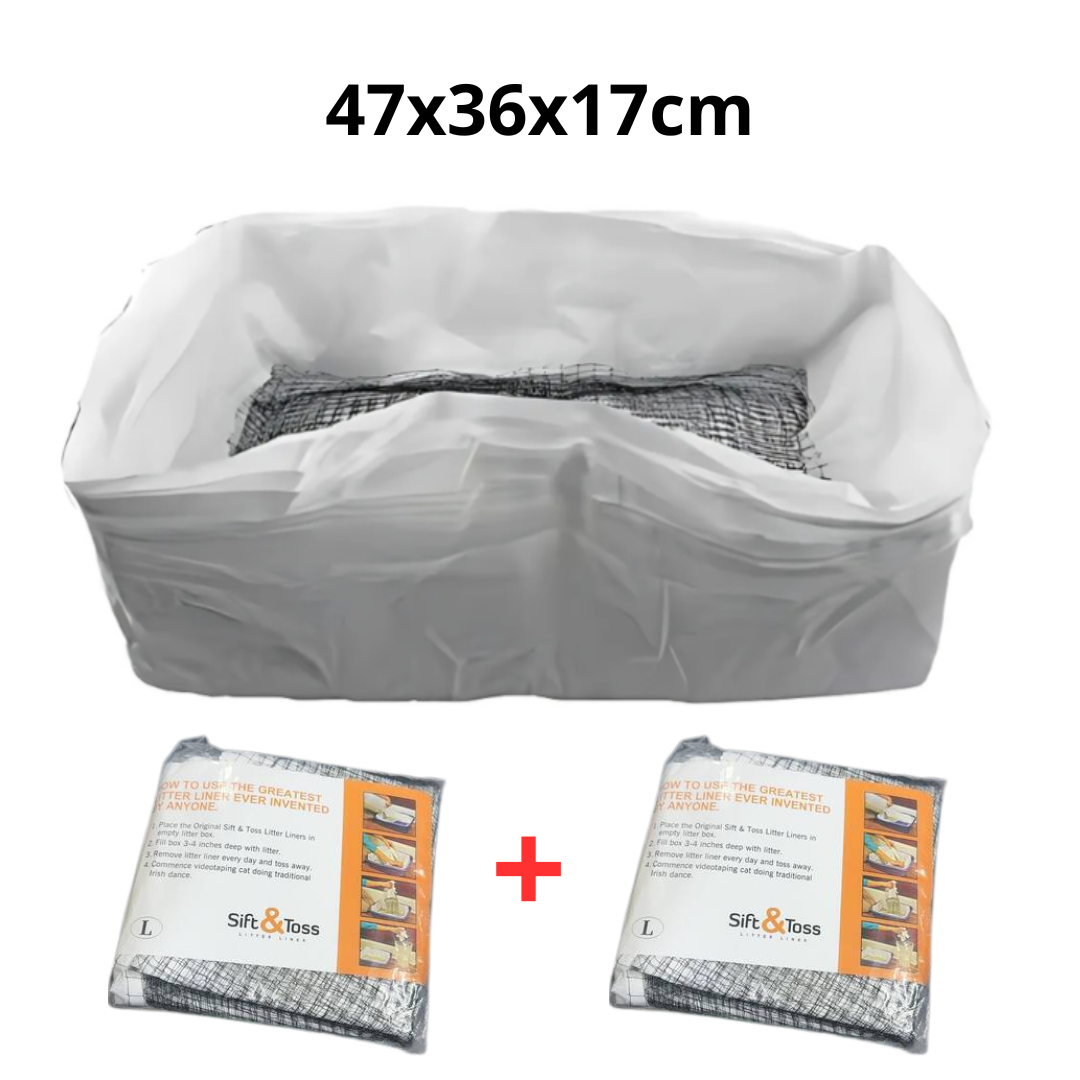 Catfri® WasteFilter 1+1 GRATIS: Återanvändbara Kattsands Liners För Avfall Borttagning