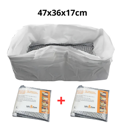Catfri® WasteFilter 1+1 GRATIS: Återanvändbara Kattsands Liners För Avfall Borttagning