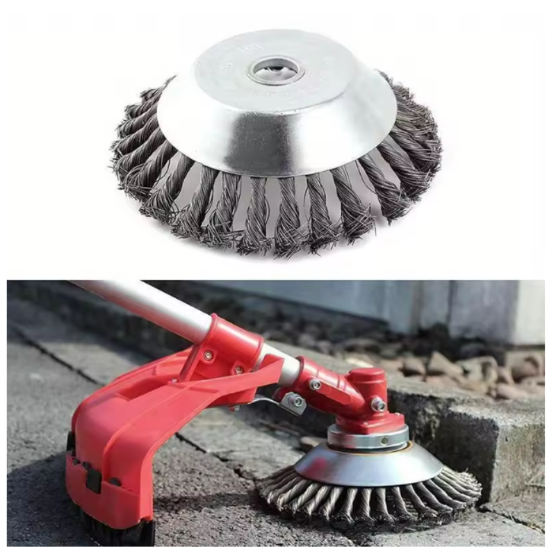 CutterHead: Kraftig Ståltråd Ogräs Skärare 20cm Borsthuvud Set
