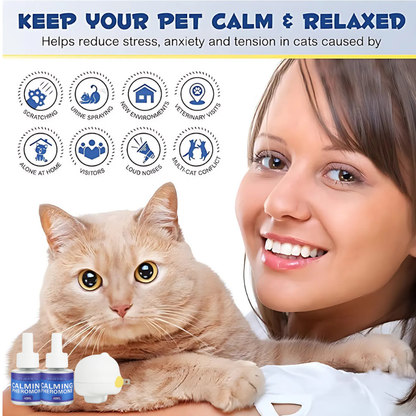 DogCatFri™  PetDiffuser: Husdjur Lugnande Feromon Diffusor-Set