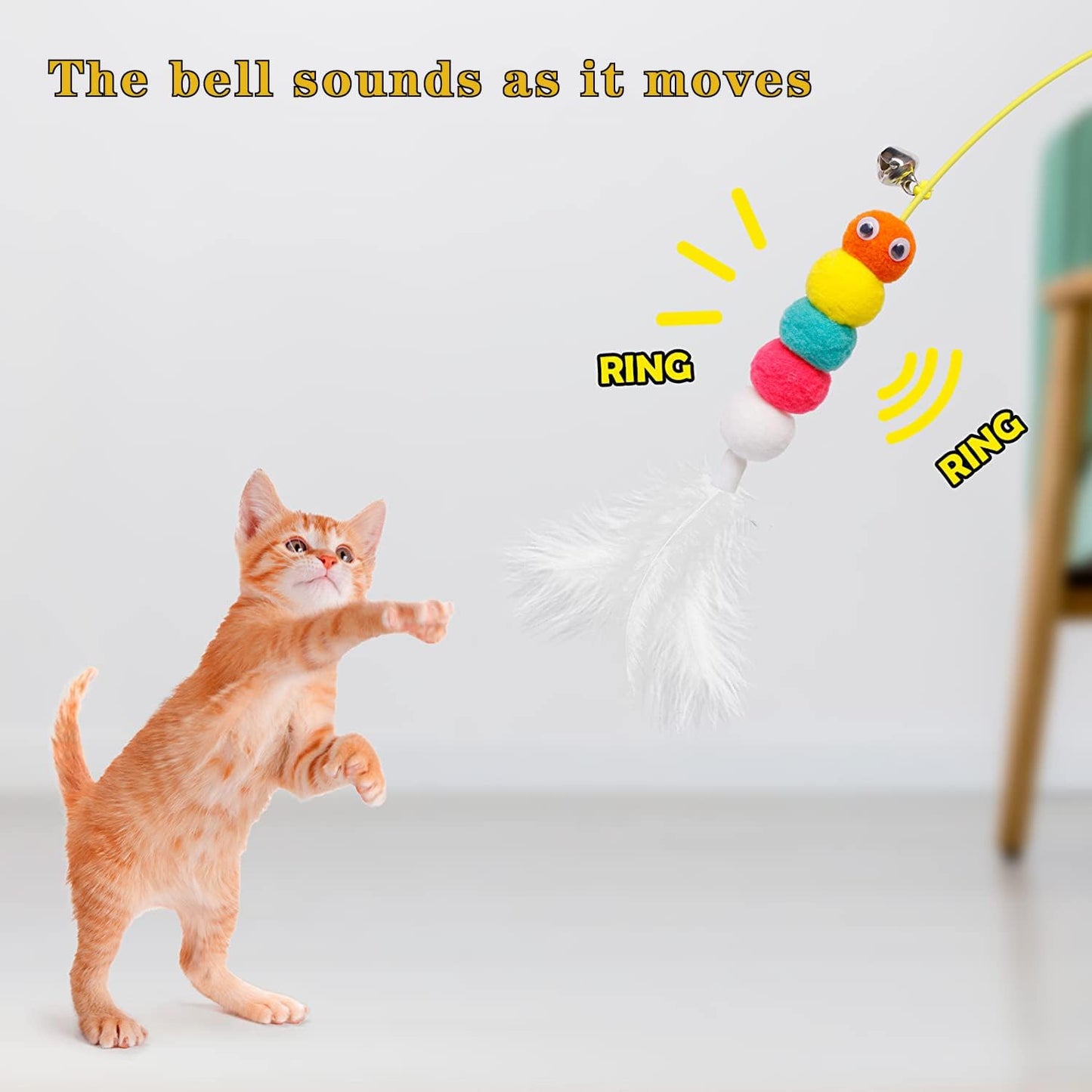 Catfri® CatTeaser 1+1 GRATIS: Interaktiv Katt Chase Leksak