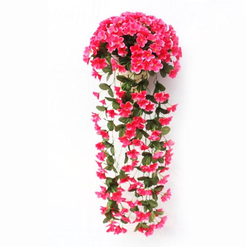 Konstgjord hängande blomma