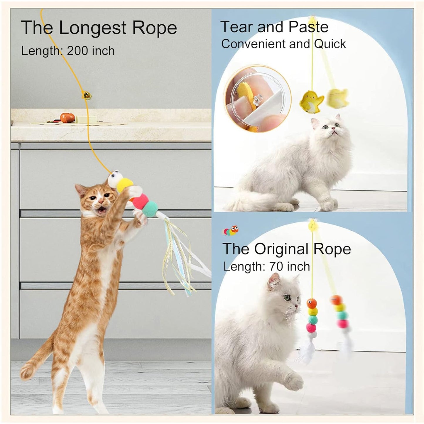 Catfri® CatTeaser 1+1 GRATIS: Interaktiv Katt Chase Leksak