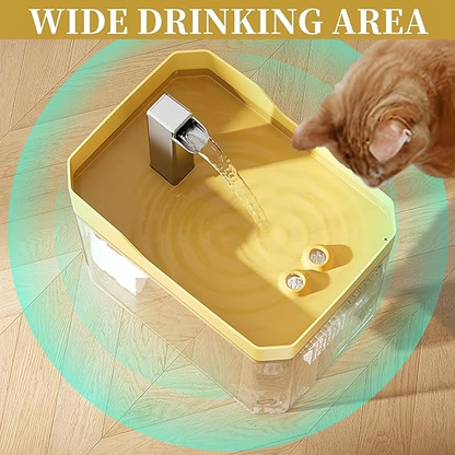 Catfri® WaterFountain: Smart Automatisk Husdjur Vatten Fontän