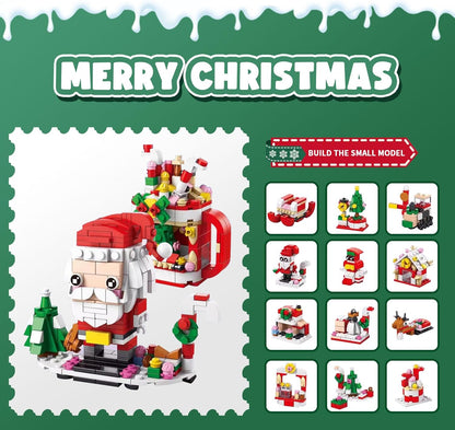 ChristmasBlocks: Jul Advent Kalender Bygg Klossar Set