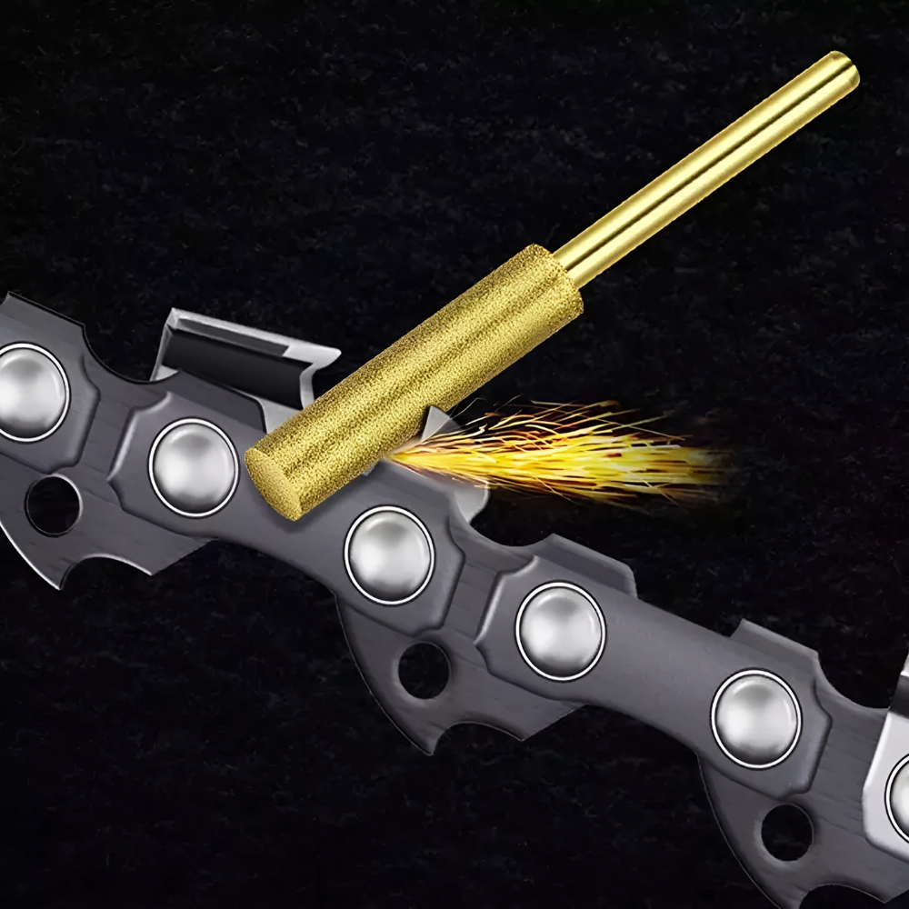 ChainsawSharpener 3+3 GRATIS: Professionellt Kedjesågs Slipnings Huvud Kit