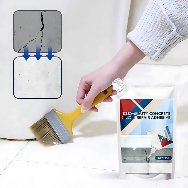 CrackFix 1+1 GRATIS - Tung Beläggning Betong Sprickreparation Lim