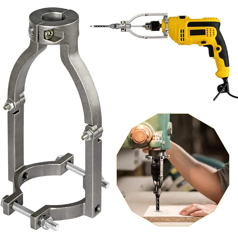 DrillBracket - Träbearbetning Fyrkant Hål Borr Bits Adapter Fäste