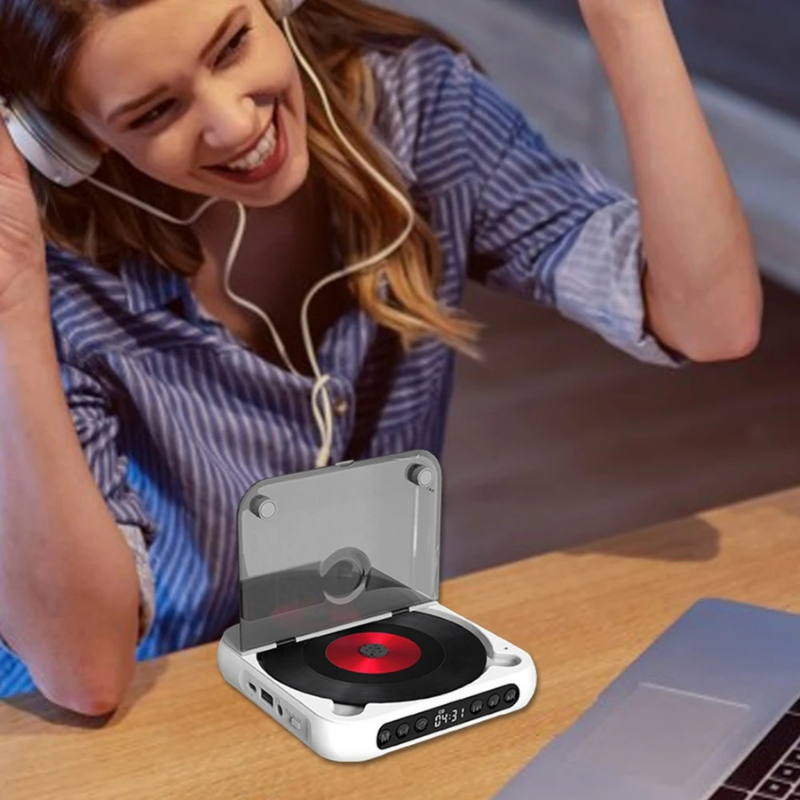 CDPlayer: Bärbar Bluetooth Och Trådbunden CD-Spelare