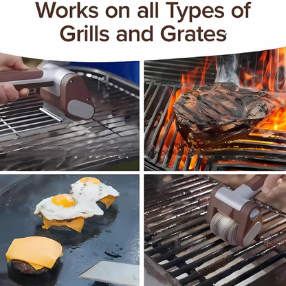 Cleaner Pro° GrillCleaner: Uppladdningsbar Elektrisk Borstlös Grillrengörare Rulle