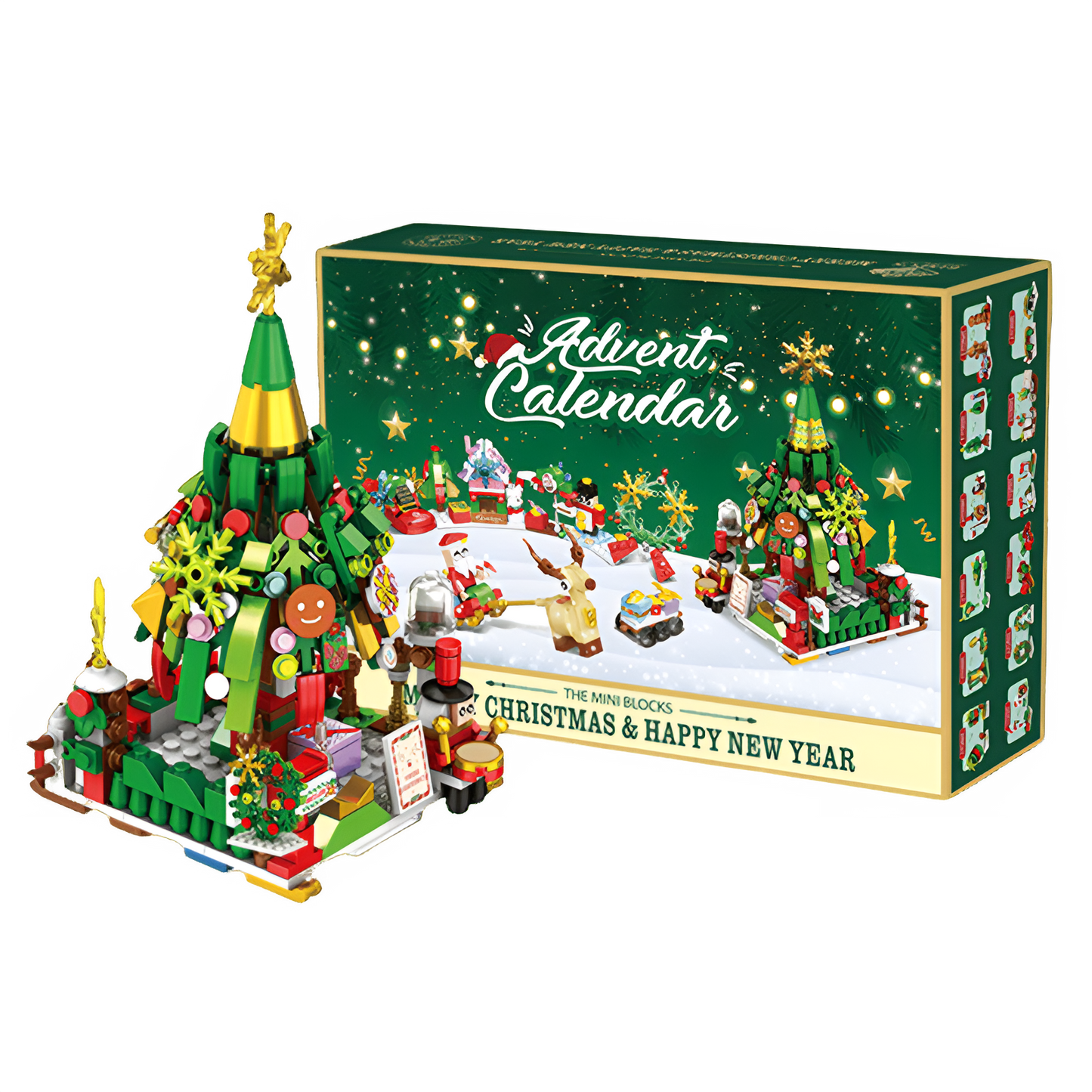 ChristmasBlocks: Jul Advent Kalender Bygg Klossar Set
