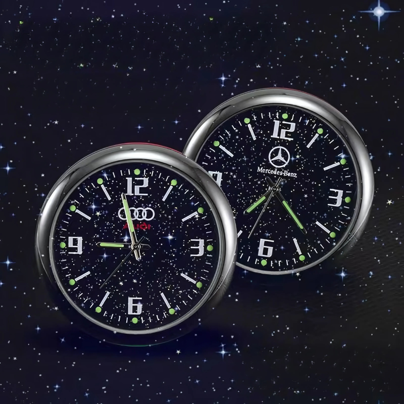CarClock 1+1 GRATIS: Elegant Kvartsklocka Bilklocka För Alla Fordon