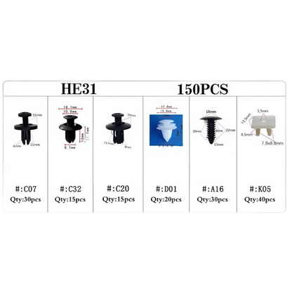 CarClips 1+1 GRATIS – Universell Användning Kraftig Bilreparation Klipp
