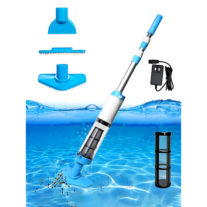 Cleaner Pro° PoolCleaner: Uppladdningsbar Handhållen Pool Dammsugare