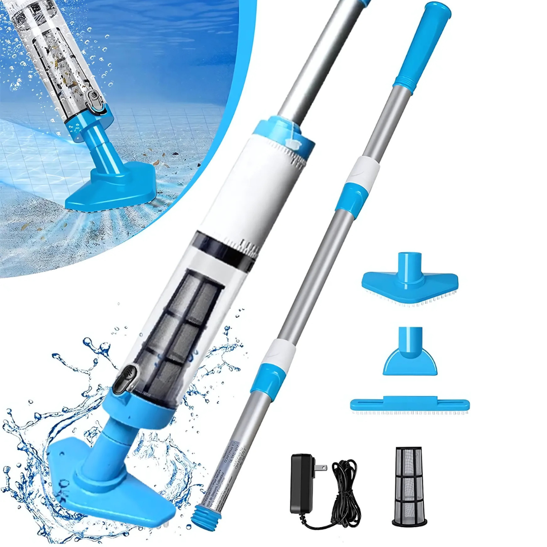Cleaner Pro° PoolCleaner: Uppladdningsbar Handhållen Pool Dammsugare