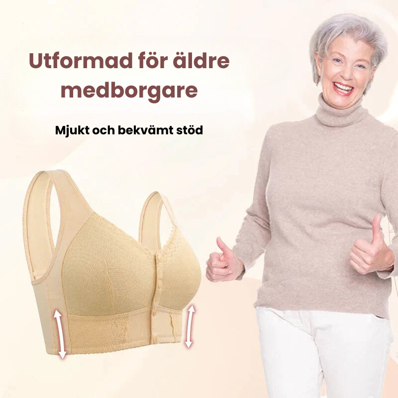 Ventilerande bh med stängning framtill