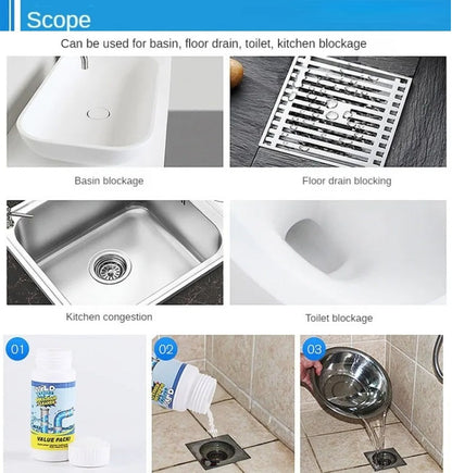 Cleaner Pro° PipeCleaner 1+1 GRATIS: Diskho Och Avlopp Rörrengörings Pulver