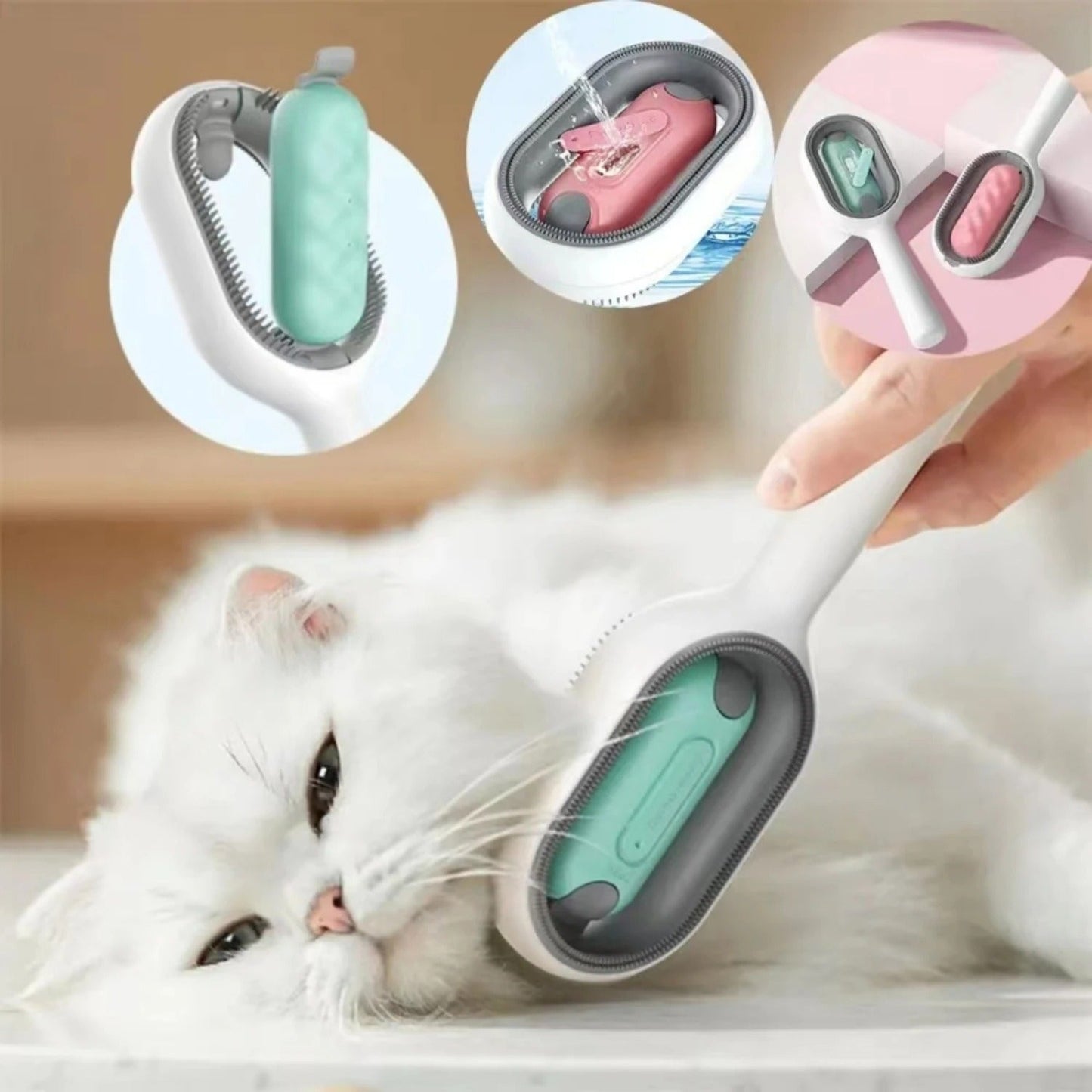 DogCatFri™ GroomingBrush 1+1 GRATIS: Husdjur Hårborttagare Och Massageborste