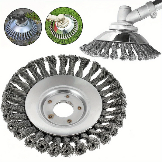 CutterHead: Kraftig Ståltråd Ogräs Skärare 20cm Borsthuvud Set