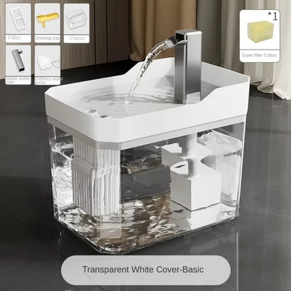 Catfri® WaterFountain: Smart Automatisk Husdjur Vatten Fontän