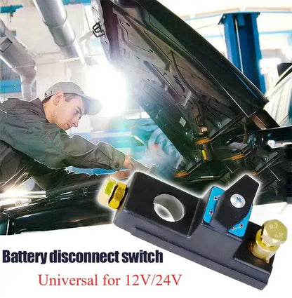 BatterySwitch 1+1 GRATIS - 12V / 24V Bilbatteri Frånskiljning Brytare