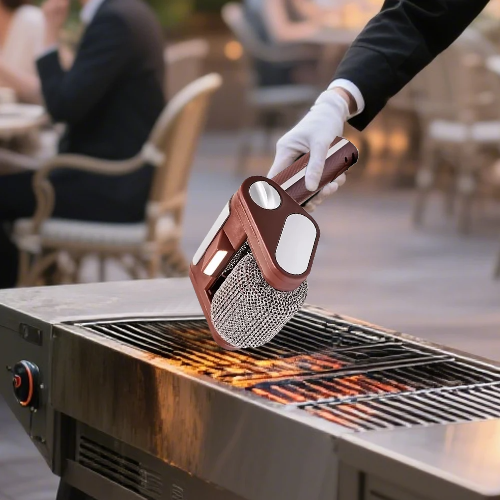 Cleaner Pro° GrillCleaner: Uppladdningsbar Elektrisk Borstlös Grillrengörare Rulle