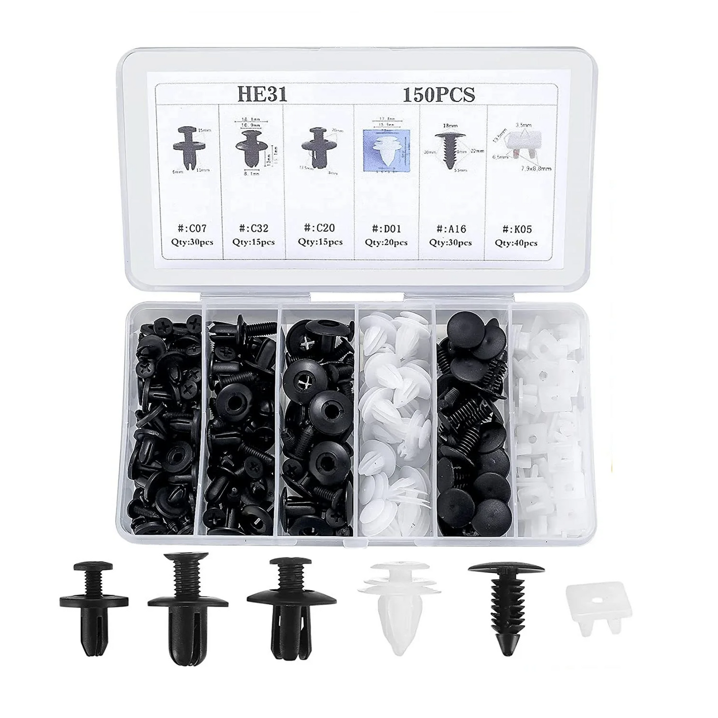 CarClips 1+1 GRATIS – Universell Användning Kraftig Bilreparation Klipp