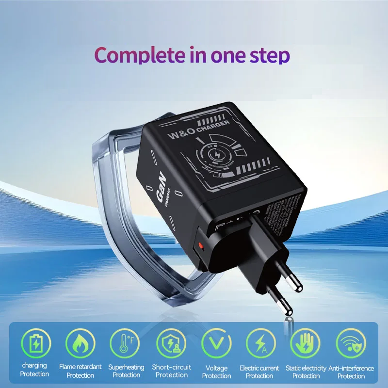 DualCharger: Snabbladdning Dubbel Indragbar Kabel Reseladdare