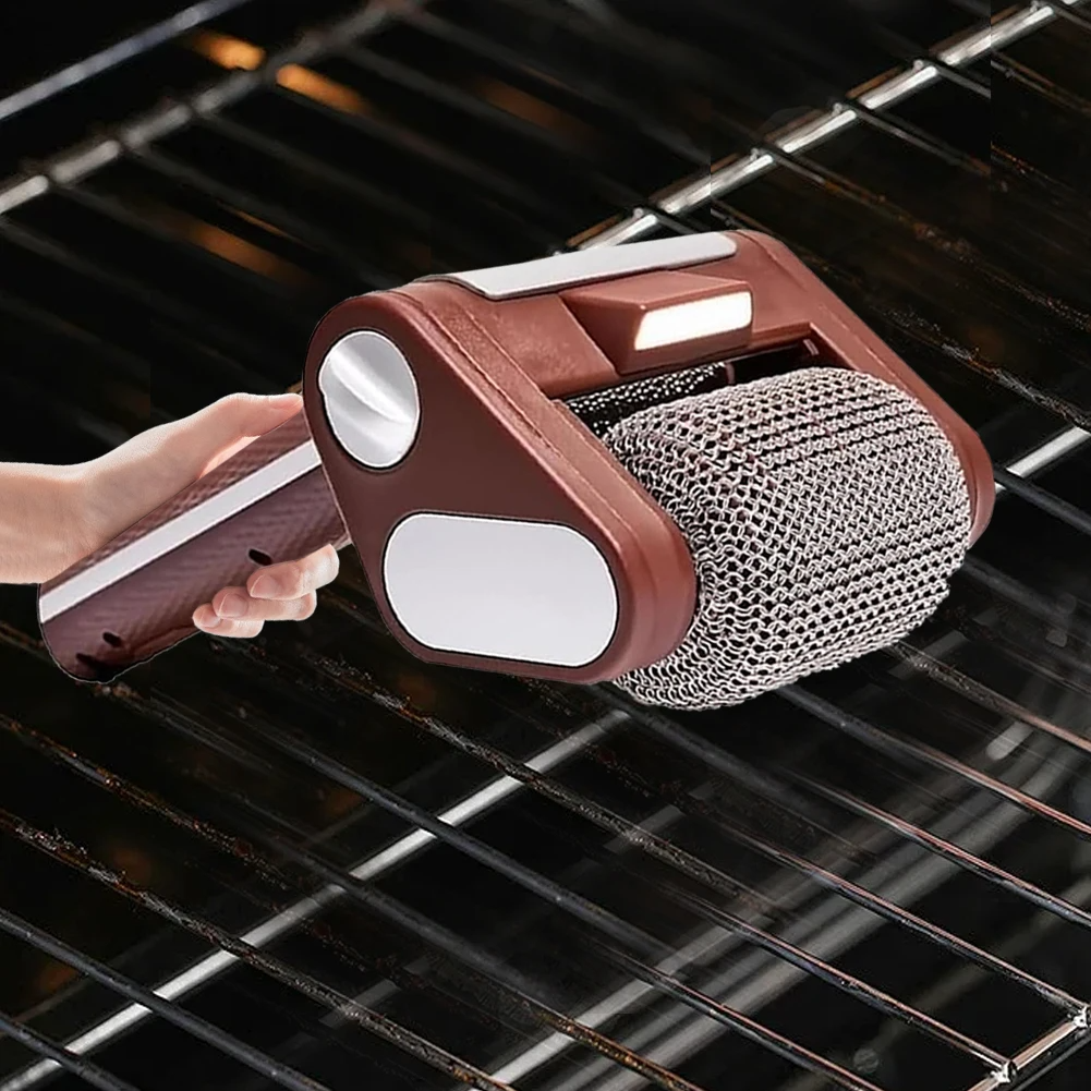 Cleaner Pro° GrillCleaner: Uppladdningsbar Elektrisk Borstlös Grillrengörare Rulle