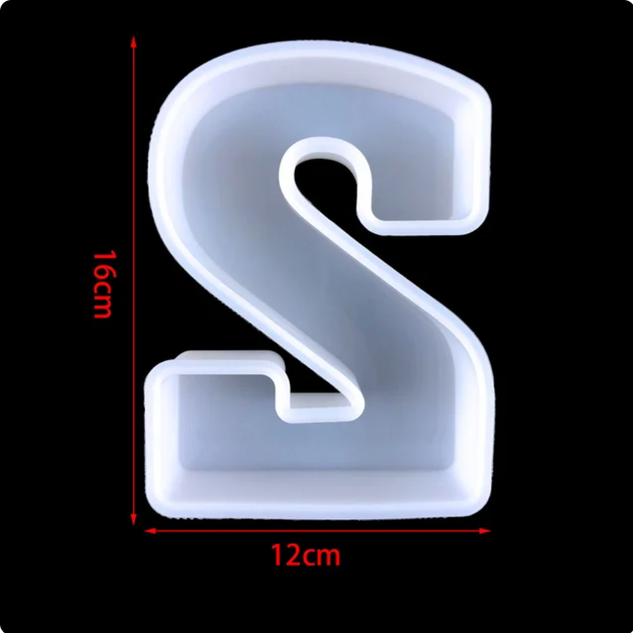 26 Bokstäver Silikonform