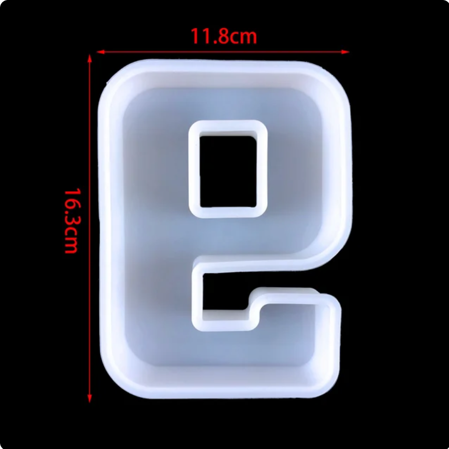 26 Bokstäver Silikonform