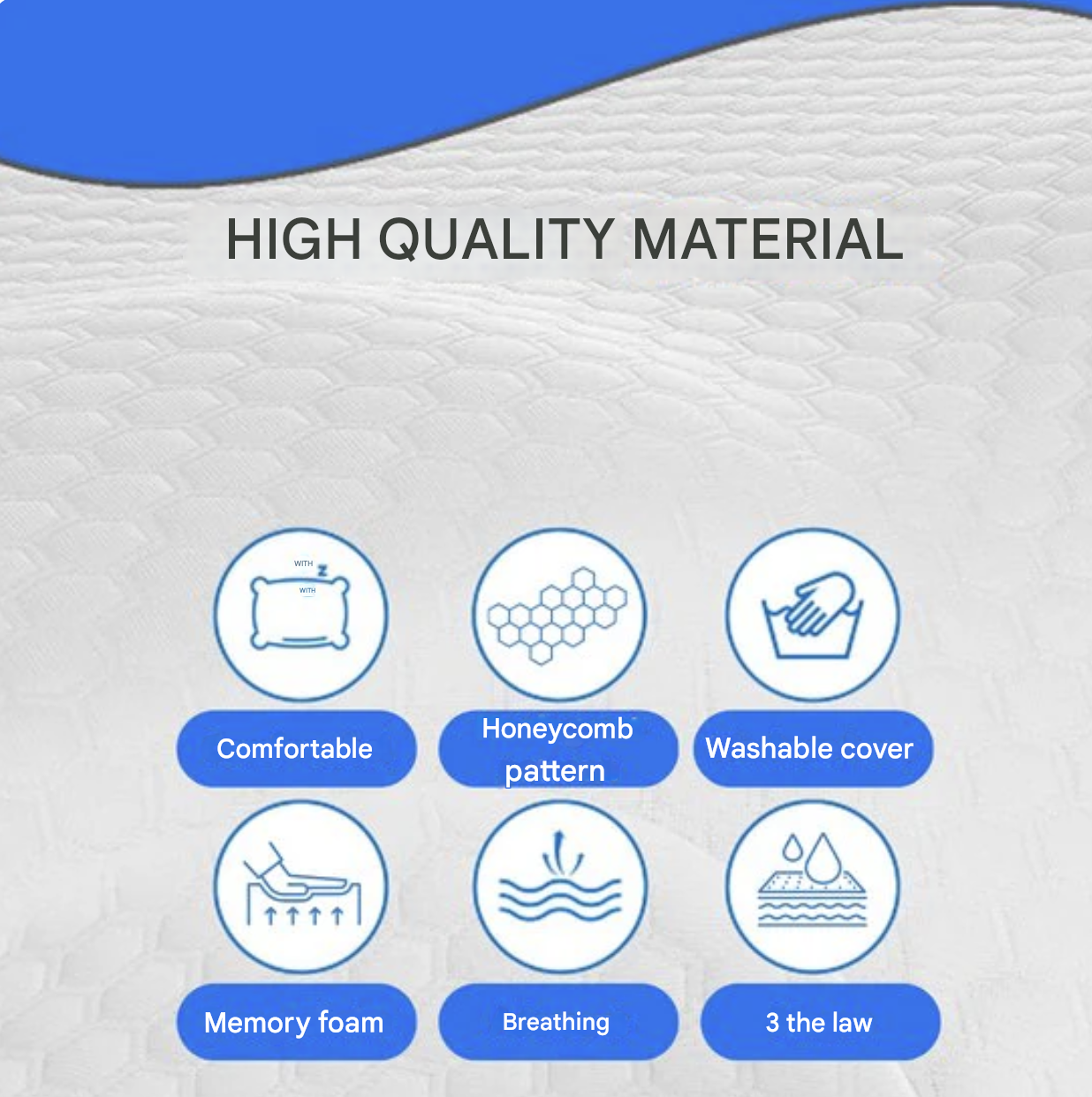 CurvePillow - Mjuk Ergonomisk Kurva Kudde